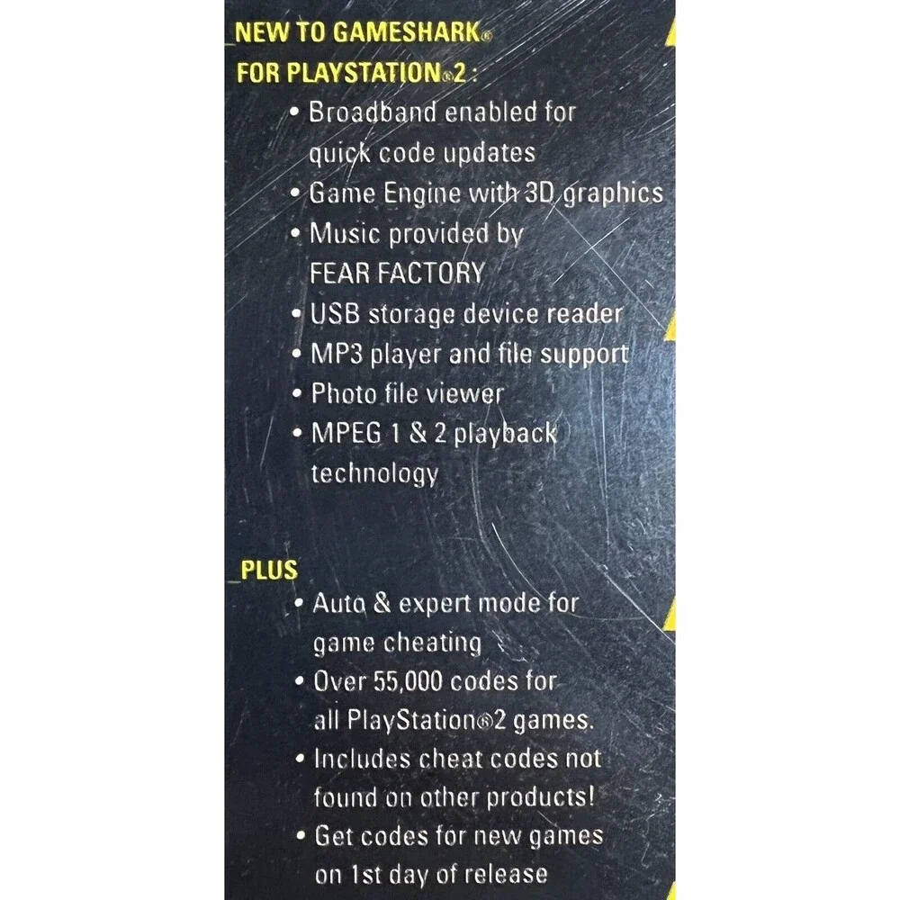 Gameshark 2 - Game Codes with Media Player Software [PS2] 728658000271 * NEW